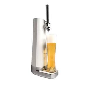 Fizzics DraftPour Beer Tap Dispenser Ice White -Turn Beer Into Nitro-style Draft